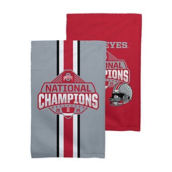 Ohio State Buckeyes NCAA 2024 FBC Champs 2-Pack Fan Towels