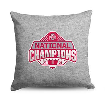Ohio State Buckeyes NCAA 2024 FBC Champion Logo Sweatshirt Pillow