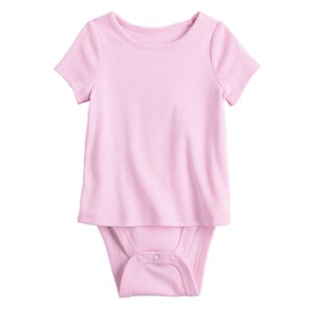 Baby Girl Jumping Beans® Adaptive Short Sleeve Double Layer Bodysuit
