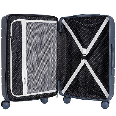 French Connection Saint Martin 22-Inch Wing-On Carry-On Hardside Spinner Luggage