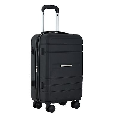 French Connection Saint Martin 4-in-1 22-Inch Carry-On Hardside Spinner Luggage