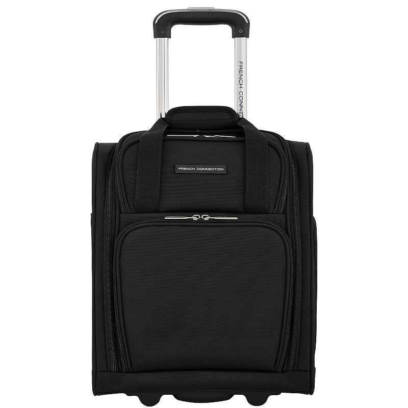 French Connection Granada 16-Inch Underseater Carry-On Luggage, Black