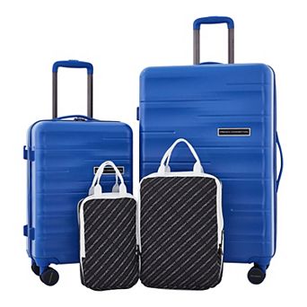 French Connection Infinity 4 pc Hardside Expandable Spinner Rolling Luggage Set