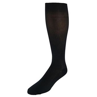 Jefferies Socks Men's Ribbed Dress Over the Calf Socks