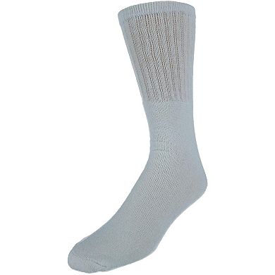 CTM Men's Tube Cotton Blend Casual Socks 4 Pair Value Pack