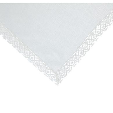 CTM Women's Park Avenue Lace Handkerchief