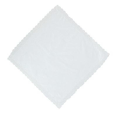 CTM Women's Park Avenue Lace Handkerchief