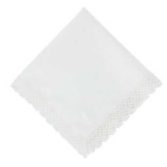 CTM Women's Park Avenue Lace Handkerchief