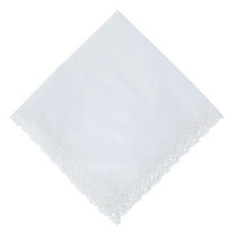 CTM Women's Park Avenue Lace Handkerchief