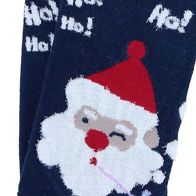 CTM Women's Christmas Santa Claus Crew Socks (1 Pair)