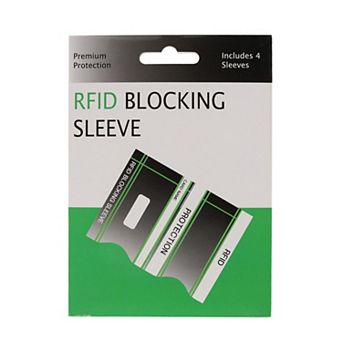 CTM RFID Blocking Card Sleeves (Pack of 4)