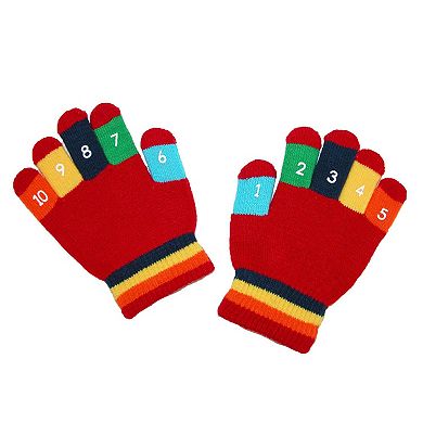 Grand Sierra Toddler 2-4T Knit Stretch Counting Gloves