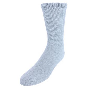 CTM Men's Diabetic Crew Socks, One Pair