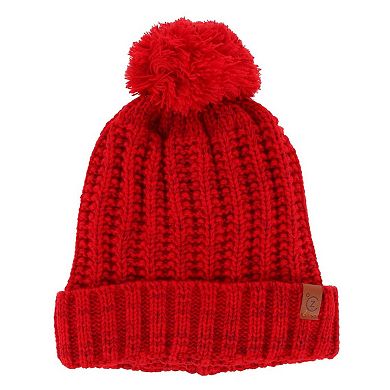 ClimaZer0 Women's Sherpa Lined Knit Winter Beanie Pom Hat