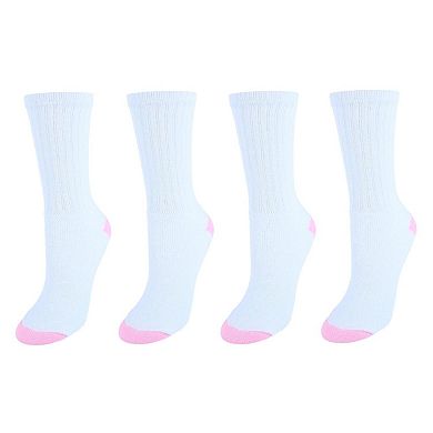 CTM Women's Soft Crew Sport Socks (Pack of 4)