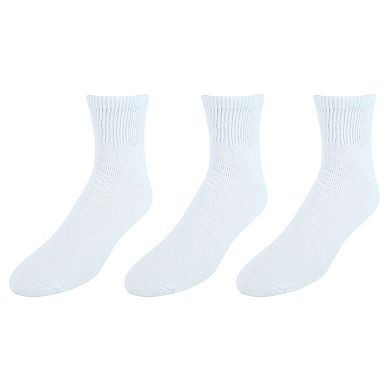 CTM Men's Big and Tall Ankle Socks (3 Pair Pack)