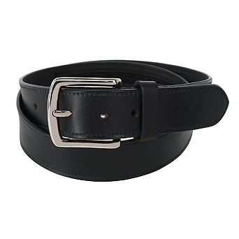CTM Men's Leather Money Belt with Interior Zipper