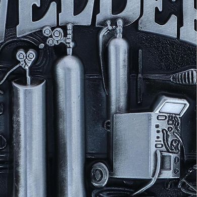 CTM Men's Silver Trade Welder Belt Buckle