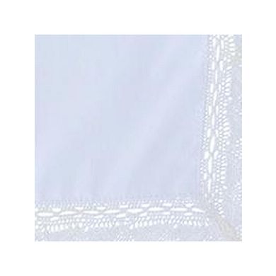 CTM Women's Audrey Grace Fan Lace Handkerchief