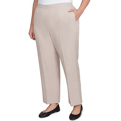 Plus Size Alfred Dunner Relaxed Linen Short Length Pants