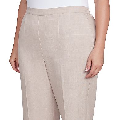 Plus Size Alfred Dunner Relaxed Linen Short Length Pants