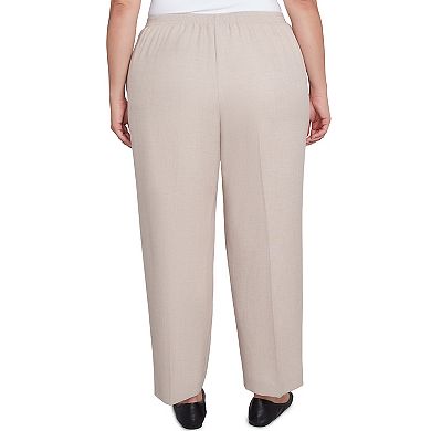 Plus Size Alfred Dunner Relaxed Linen Short Length Pants