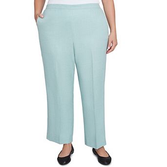 Plus Size Alfred Dunner Relaxed Linen Medium Length Pants