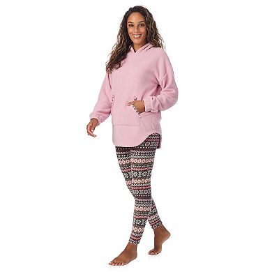 Women's Cuddl Duds® Fleece Hooded Pajama Tunic & Pajama Leggings Set
