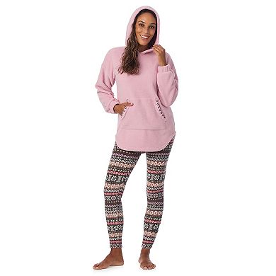 Women's Cuddl Duds® Fleece Hooded Pajama Tunic & Pajama Leggings Set