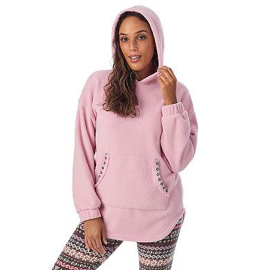 Women's Cuddl Duds® Fleece Hooded Pajama Tunic & Pajama Leggings Set