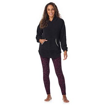 Women's Cuddl Duds® Fleece Hooded Pajama Tunic & Pajama Leggings Set