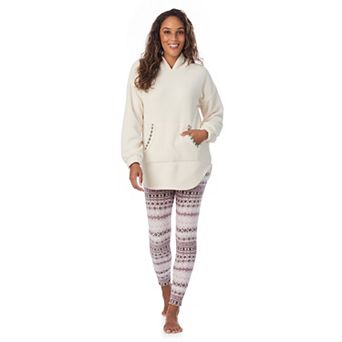 Women's Cuddl Duds® Fleece Hooded Pajama Tunic & Pajama Leggings Set