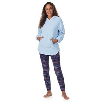Women's Cuddl Duds® Fleece Hooded Pajama Tunic & Pajama Leggings Set