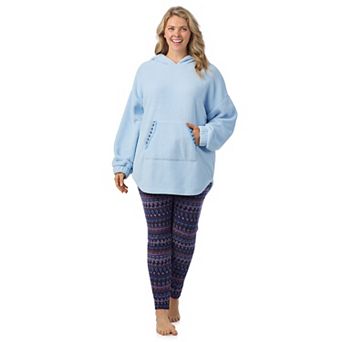Plus Size Cuddl Duds® Fleece Hooded Pajama Tunic & Pajama Leggings Set
