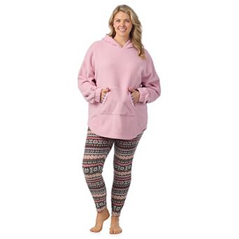 Plus Size Cuddl Duds® Fleece Hooded Pajama Tunic & Pajama Leggings Set