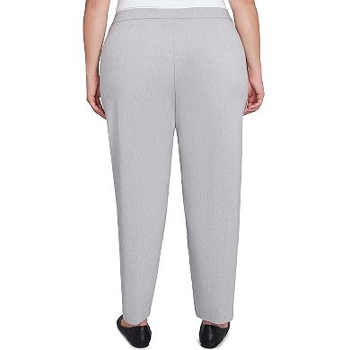 Plus Size Alfred Dunner Comfort Allure Pearl Medium Length Pants