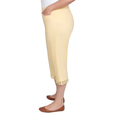Plus Size Alfred Dunner Comfort Allure Embellished Capri Pants
