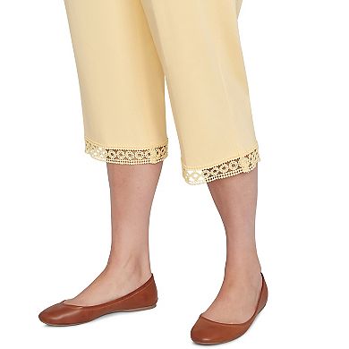 Plus Size Alfred Dunner Comfort Allure Embellished Capri Pants