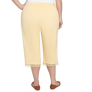 Plus Size Alfred Dunner Comfort Allure Embellished Capri Pants