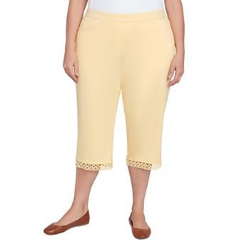 Plus Size Alfred Dunner Comfort Allure Embellished Capri Pants