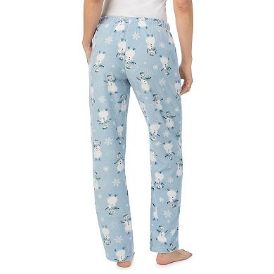Women's Tall Cuddl Duds® Minky Fleece Open Leg Pajama Pants