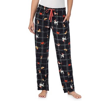 Women's Cuddl Duds® Minky Fleece Open Leg Pajama Pants