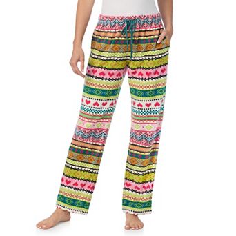 Women's Cuddl Duds® Minky Fleece Open Leg Pajama Pants