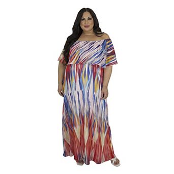 Marée Pour Toi Off The Shoulder Maxi Dress
