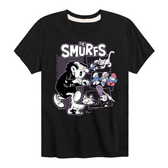 Boys 8-20 The Smurfs Gargamel & Azrael Graphic Tee