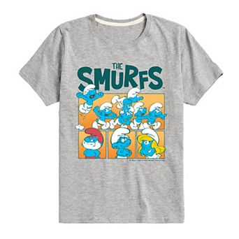Boys 8-20 The Smurfs Grid Graphic Tee