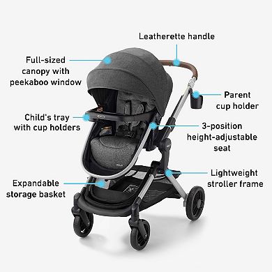 Graco Modes Nest Travel System, Convertible Infant Stroller and Car Seat Combo