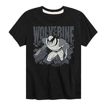 Boys 8-20 Marvel Wolverine Monochromatic Graphic Tee