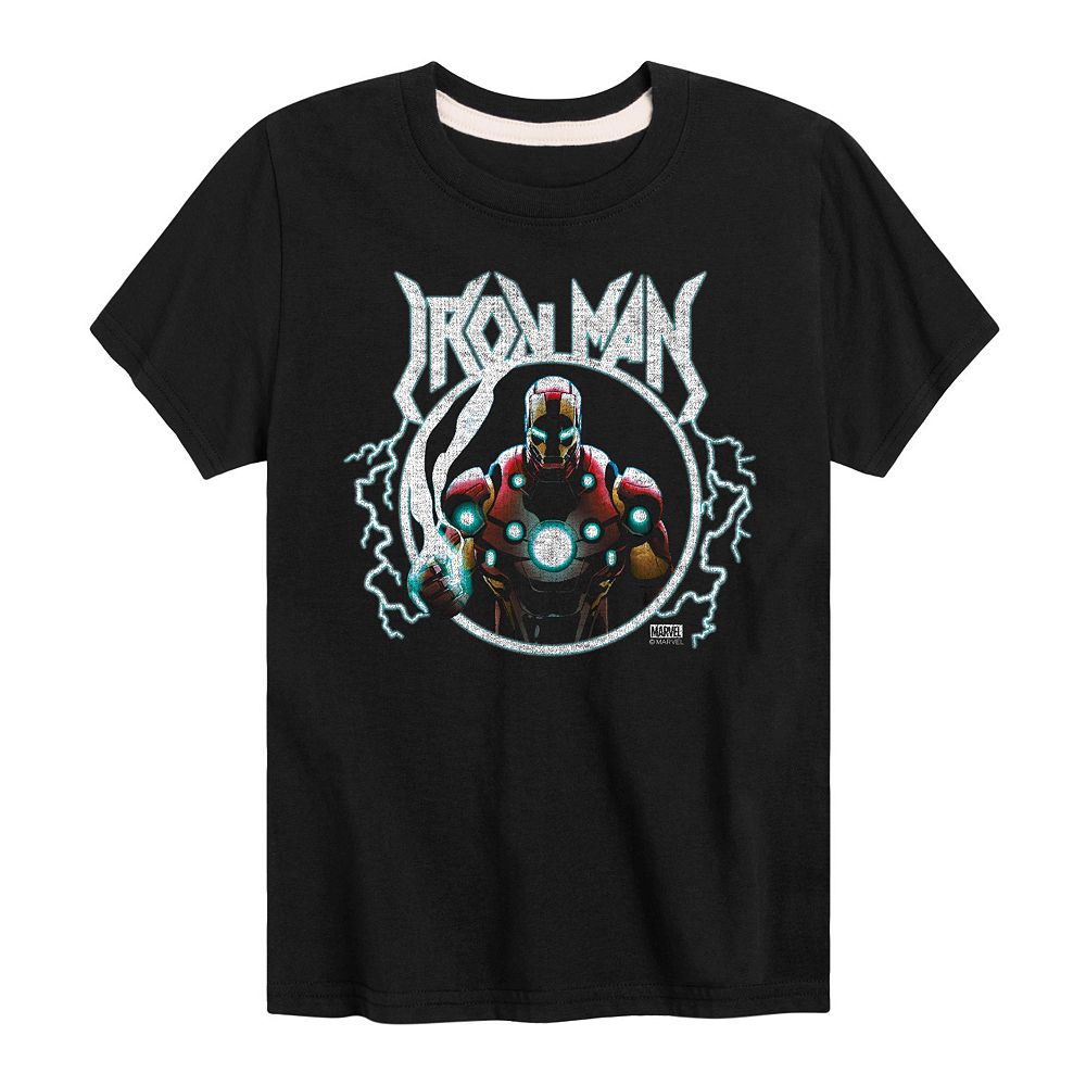 Boys 8-20 Marvel Iron Man Metal Graphic Tee