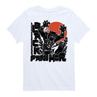 Boys 8-20 Marvel Black Panther Linocut Graphic Tee